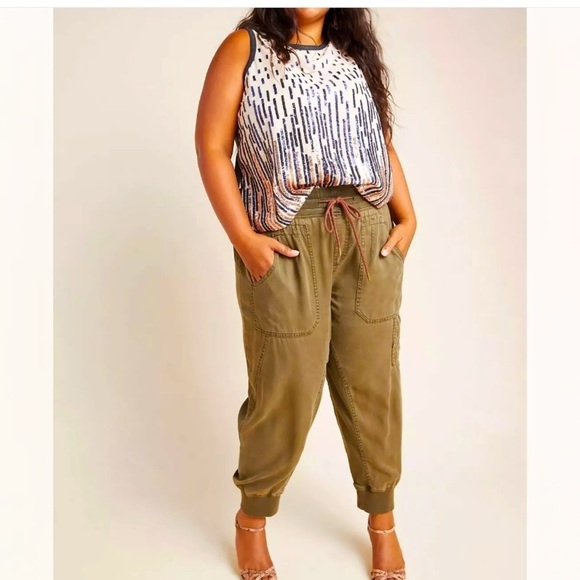 Anthropologie NWOT TINY AUBERTE SEQUIN STRIPE TANK BLOUSE KNIT TOP GREY Size S - Picture 8 of 9